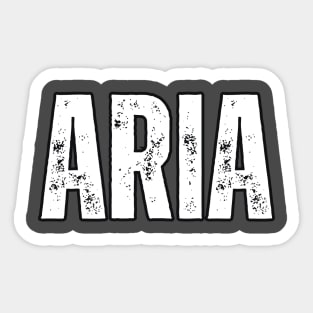 Aria Name Gift Birthday Holiday Anniversary Sticker